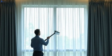 Commercial curtain steam cleaning service port-hacking-nsw hotels offices